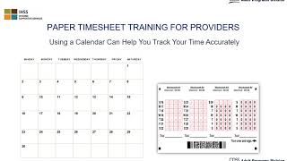 Lesson 1 Paper Timesheet Training [upl. by Assiron75]