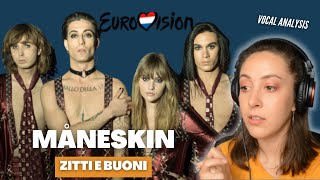 MÅNESKIN Zitti E Buoni Eurovision 2021  Vocal Coach Reacts  Jennifer Glatzhofer [upl. by Lagasse]