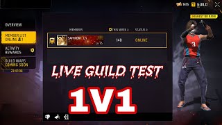 🔴ROAD TO 10K 😎 1V1 GUILD TEST  TEAM CODE GIVEAWAY  freefirelive gyangaming nonstopgaming [upl. by Anirahs597]