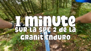 VTT  Une minute de VTT sur la spéciale 2 de la GranitEnduro 2024 [upl. by Etnomaj]