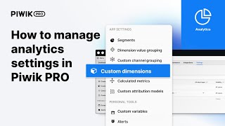 How to manage analytics settings in Piwik PRO [upl. by Saixela]