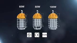 HTM High Output LED Drop Lights  Temporary Construction Lights [upl. by Seilenna]