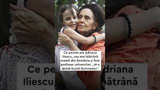 Ce pensie are acum Adriana Iliescu cunoscuta drept quotcea mai batrana mama din Romaniaquot shorts [upl. by Nileak]