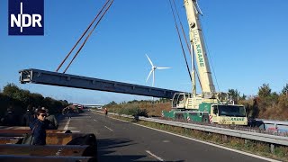 Einmaliger Bau Eine Brücke über das A20Loch  die nordreportage  NDR Doku [upl. by Nnylharas298]