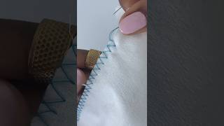 Hand sewing  Overlock Stitch sewing fashion sewingtutorial [upl. by Tootsie]