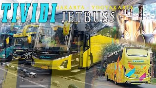 BUS TIVIDI JETBUS5 JAKARTA  YOGYAKARTA RP 220 RIBU PALING LEGA DI JALURNYA [upl. by Oirazan]