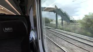 Passing Through Biggleswade On A LNER Class 801 29324 [upl. by Kisor]