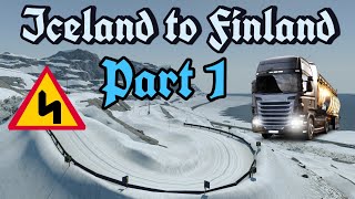 Ice Road Trucking ETS2  Dangerous Roads [upl. by Anoynek522]