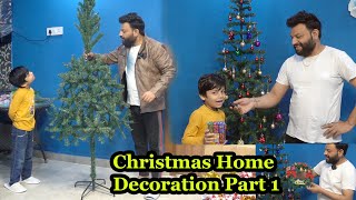 Christmas Home Decoration Part 1  Christmas home decor item  Hindi Christian Vlog  Amit Abraham [upl. by Pani]