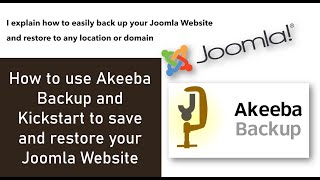 Back up and Restore your Joomla Website using Akeeba Backup and Akeeba Kickstart [upl. by Shabbir]