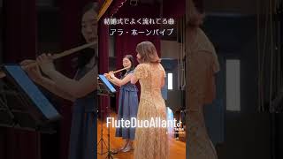 【結婚式で流れてるやつ】アラホーンパイプ フルート flute 結婚式 [upl. by Atalayah]