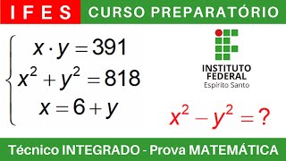 IFES 🔴 Curso Preparatório 202425 de MATEMÁTICA IFES Técnico Integrado ao Ensino Médio BoraIF [upl. by Sivia]