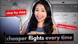 FIND THE CHEAPEST FLIGHTS ON GOOGLE FLIGHTS STEP BY STEP FOR 1ST TIMERS  Hidden Features amp Tricks [upl. by Kort522]