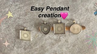 58 Easy UV ResinPendant Creation 🩷💐 [upl. by Anbul]