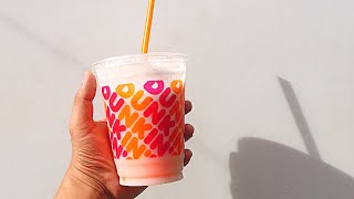 Diy Dunkin pink strawberry coconut refresher [upl. by Gail]