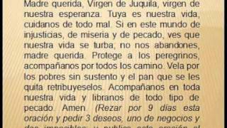 ORACION A LA VIRGEN DE JUQUILA [upl. by Burch]