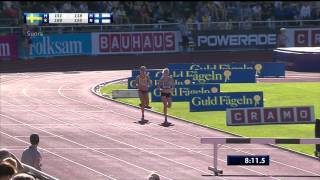 SuomiRuotsi maaottelu 2013  Naisten 3000m esteet [upl. by Gerhan]