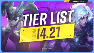 NEW TIER LIST for PATCH 1421  League of Legends [upl. by Karlene]