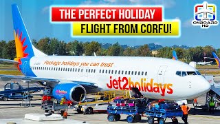 TRIP REPORT  The Flight We All Desire on Holidays  Corfu to Manchester  JET2 Boeing 737 [upl. by Stanfield732]