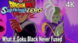 Dragon Ball Sparking Zero What If Goku Black Never Fused With Zamasu 4K [upl. by Solon420]