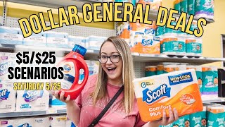 Dollar General 525 Scenarios EASY digital couponing 🤑 Sat 525 ONLY [upl. by Ennahgiel832]