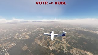 Tiruchirappalli VOTR to Bengaluru VOBL in Indigo ATR 72600 Flight Simulator [upl. by Phyl]