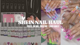 Nail Supply SHEIN Haul  SHEIN DUCK NAILS  START A PRESS ON NAIL BUSINESS [upl. by Auvil]