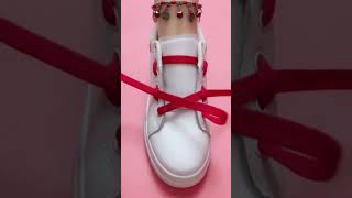 How to tie shoelaces Creative ways to tie shoelaces laces styles P1081123 shoelacestyle diy [upl. by Ambrosine364]