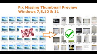 PictureImage Thumbnails not Showing Windows 7 8 81 10 and 11 [upl. by Matilda]