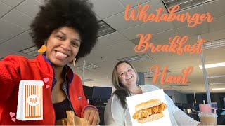 Whataburger Breakfast Taste Test [upl. by Llatsyrk]