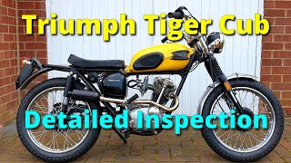 Triumph Tiger Cub T20 Detailed Inspection [upl. by Eiramnna380]