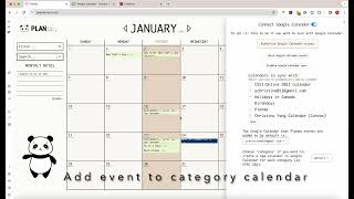 Planda Google Calendar Sync [upl. by Briana]