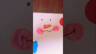 Cute snowman drawing for Christmas 2024 shorts shortsvideo [upl. by Nert]