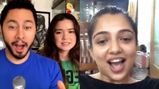 Jaby Koay and Ahsaas Channa Instagram Live [upl. by Dunning]