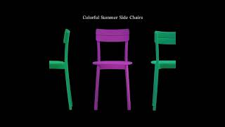 Colorful Summer Side Chairs [upl. by Eigger]