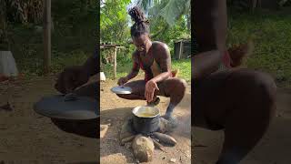 Outdoor Cooking Jamaica  Jamaican Fish Tea Soup shortsfeed outdoorcooking food [upl. by Samara]