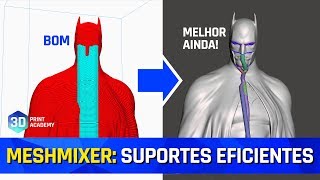 Suportes MAIS EFICIENTES no MESHMIXER para sua Impressão 3D [upl. by Gemini]