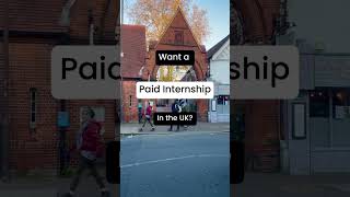 Want a paid internship in UK  UK JOBS 2023 shorts [upl. by Yrelle]