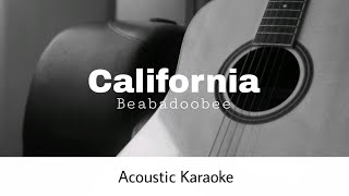 Beabadoobee  California Acoustic Karaoke [upl. by Onileva]