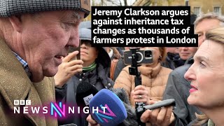 Jeremy Clarkson argues against inheritance tax changes as thousands of farmers protest in London [upl. by Cohdwell403]