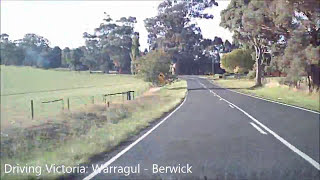 Timelapse Driving Victoria  Warragul  Berwick [upl. by Nylidnarb]