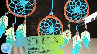 3D Pen Art  Making a Dreamcatcher  3D Pen creation timelapse [upl. by Kacy]