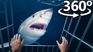 SHARKS in 360°  VR  4K 😧 [upl. by Abramo]