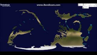 History of Plate Tectonics Timelapse [upl. by Nynnahs]