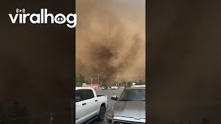 Dust Storm in Moscow Idaho  ViralHog [upl. by Aneertak]