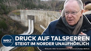 HOCHWASSER IN DEUTSCHLAND Talsperren sind voll  Sorge vor Scheitelwelle in der Nacht [upl. by Aralomo231]