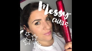 ¿ COME PETTINO I CAPELLI CORTI   Messy Curls con la piastra Onde morbide [upl. by Alena]