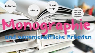 Monographie  Definition amp Beispiele [upl. by Hebe]