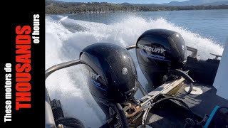 Mercury Sea Pro  Huon Aquaculture put THOUSANDS of Hours on these outboards [upl. by Wynne626]