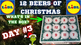 LIDL  BEER ADVENT CALENDER  12 BEERS OF CHRISTMAS  BEER REVIEW [upl. by Robyn458]